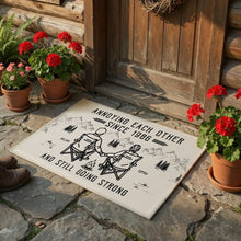 Load image into Gallery viewer, Personalized Doormat Couple Campfire Gift for Anniversary