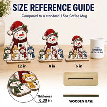 Load image into Gallery viewer, Personalized Wooden Plaque Snowmen Gift for Grandma Christmas Decor