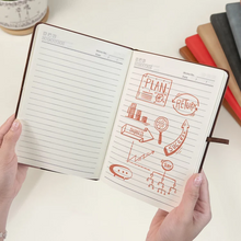 Load image into Gallery viewer, Personalized Leather Journal with Sleepy Sloth Gift for Coworker