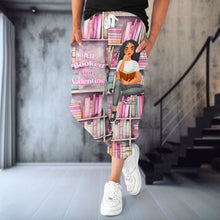 Load image into Gallery viewer, Personalized Valentine's Day Joggers for Book Lovers Shorts and Pants PopCulturePrints