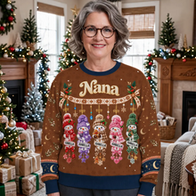 Load image into Gallery viewer, Personalized Snowman Family Sweatshirt Unique Gift for Grandma Christmas