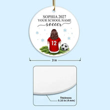 Load image into Gallery viewer, Personalized Soccer Player Ornament Gift for Athletes