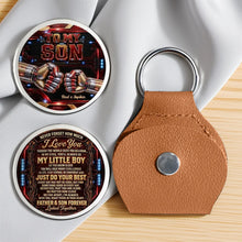 Load image into Gallery viewer, Personalized Pocket Hug Keychain Custom Gift for Son