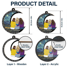 Load image into Gallery viewer, Sisters Are Like Stars – Personalized Window Hanging Suncatcher Ornament – Gift for Besties Window Hanging Suncatcher MagicInPrints