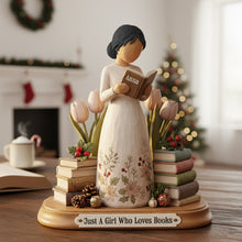 Load image into Gallery viewer, Just A Girl Who Loves Books - Personalized Acrylic Plaque for Book Lovers Shaped Plaques MagicInPrints