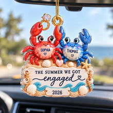 Load image into Gallery viewer, Personalized Acrylic Engagement Ornament for Couple Gift