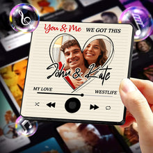 Load image into Gallery viewer, Custom Music Fridge Magnet for Couples – Perfect Personalized Valentine’s Day Gifts Fridge Magnet PopCulturePrints