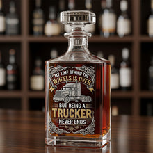 Load image into Gallery viewer, Personalized Retirement Gift for Truckers - Custom Drinking Lover's Bottle Whiskey Bottle PopCulturePrints