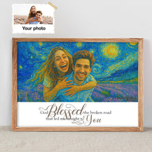 Load image into Gallery viewer, Together is Our Favorite Place - Personalized Art Style Couple Canvas Print Poster & Canvas MagicInPrints