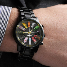 Load image into Gallery viewer, Mighty Trucks Men's Watch - A Unique Personalized Gift for Truck Enthusiasts Men's Watch MagicInPrints