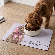 Load image into Gallery viewer, Personalized Flannel Pet Mat Custom Dog Portrait Gift for Dog Lovers