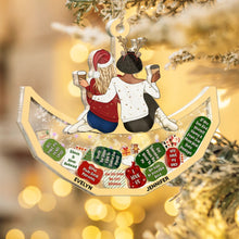 Load image into Gallery viewer, You're My Favorite Person – Personalized 3-Layered Acrylic Shaker Ornament – Gift for Best Friend Acrylic Shaker Ornament MagicInPrints