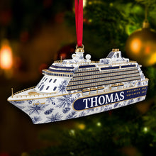 Load image into Gallery viewer, Sail Away with Memories - Road Trip Cruising Ornament, Personalized Gift for Cruising Lovers Ornament MagicInPrints