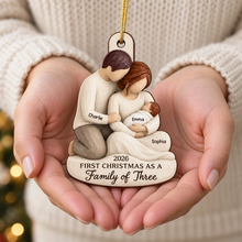 Load image into Gallery viewer, Personalized Wooden Christmas Ornament New Family Keepsake Gift