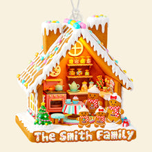 Load image into Gallery viewer, Celebrate Family Love with Our Personalized Gingerbread House Ornament - Perfect Christmas Gift Ornament MagicInPrints