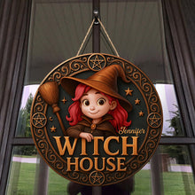 Load image into Gallery viewer, "Enchant Your Space with a Touch of Magic" - Witch House Wood Sign - Personalized Gift for Witch Lovers Wood Sign MagicInPrints