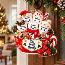 Load image into Gallery viewer, Personalized Acrylic Christmas Ornament Cute Family Gift