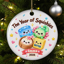 Load image into Gallery viewer, Personalized Ceramic Christmas Ornament Unique Gift for Kids