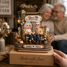 Load image into Gallery viewer, Personalized 2-Layer Wooden Plaque Unique Couple Gift for Anniversary