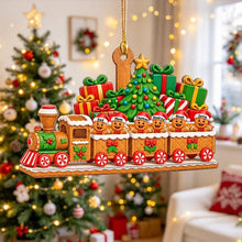 Load image into Gallery viewer, Personalized Gingerbread Family Acrylic Ornament Christmas Gift for Family