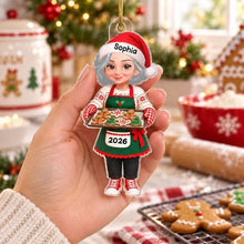 Load image into Gallery viewer, Personalized Acrylic Ornament Grandma Cookie Baker Christmas Gift