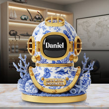 Load image into Gallery viewer, Dive Into Adventure - Personalized Acrylic Plaque for Scuba Divers Shaped Plaques MagicInPrints