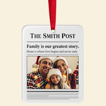 Load image into Gallery viewer, Family Is Where Life Begins - Personalized Christmas Ornament for Family Ornament MagicInPrints