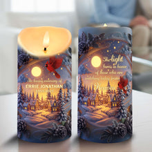 Load image into Gallery viewer, In Loving Memory, The Light Burns Bright - Personalized LED Candle for Memorials Led Candle MagicInPrints