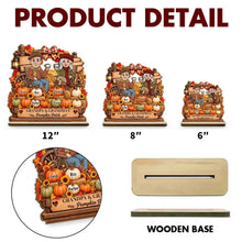 Load image into Gallery viewer, Personalized 2-Layer Wooden Plaque Family Gift for Grandparents Autumn Coffee