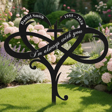 Load image into Gallery viewer, Personalized Metal Garden Stake Sympathy Gift for Family