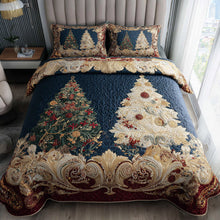 Load image into Gallery viewer, Bring the Magic of Christmas Home – 3-Piece Quilted Bedding Set – Gift for Loved Ones Quilted Bedding Set V2 MagicInPrints
