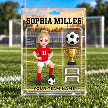 Load image into Gallery viewer, Personalized Acrylic Soccer Player Plaque Custom Gift for Fans
