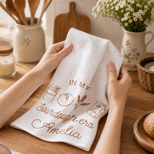 Load image into Gallery viewer, Personalized Kitchen Towel for Bakers with Sourdough Art Gift