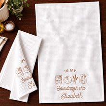 Load image into Gallery viewer, Personalized Kitchen Towel for Bakers with Sourdough Art Gift
