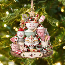 Load image into Gallery viewer, Personalized Wooden Ornament Baked with Love Gift for Home Cook