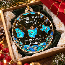 Load image into Gallery viewer, Personalized Acrylic Ornament Connected State Maps Family Gift