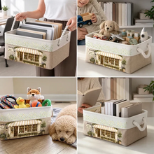 Load image into Gallery viewer, Personalized Cotton Linen Rope Basket Gift for Book Lovers