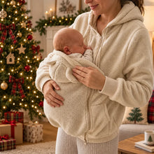 Load image into Gallery viewer, Personalized Embroidered Fleece Babywearing Hoodie Gift for New Mom Christmas