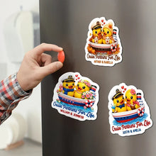 Load image into Gallery viewer, Personalized Acrylic Magnet Cute Nautical Duck Gift for Couple