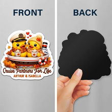 Load image into Gallery viewer, Personalized Acrylic Magnet Cute Nautical Duck Gift for Couple