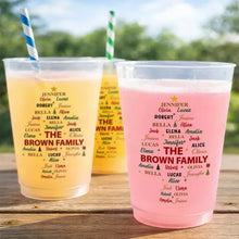 Load image into Gallery viewer, Personalized Frosted Plastic Cup Christmas Tree Design Gift for Family