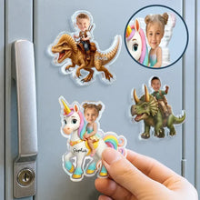 Load image into Gallery viewer, Personalized Acrylic Dinosaur Unicorn Flamingo Magnet Gift for Kids