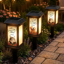 Load image into Gallery viewer, Personalized Solar Garden Stake Light Custom Dog Photo Memorial Gift for Pet Owners