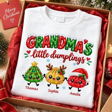 Load image into Gallery viewer, Personalized Classic Tee Cute Dumplings Gift for Grandma Christmas