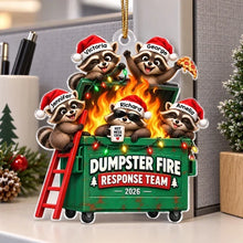 Load image into Gallery viewer, Personalized Raccoon Acrylic Ornament Funny Coworker Gift