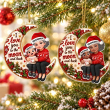 Load image into Gallery viewer, Personalized Acrylic Ornament for Grandma with Grandchild Custom Gift