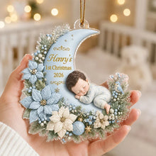 Load image into Gallery viewer, Personalized Acrylic Ornament Baby's First Christmas Gift for Mom & Dad