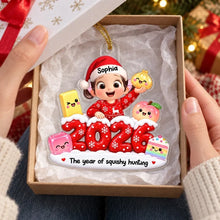 Load image into Gallery viewer, Personalized Acrylic Ornament Smiling Child Gift for Kids Christmas
