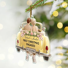 Load image into Gallery viewer, Personalized Acrylic Ornament Newlywed Couple First Christmas Gift