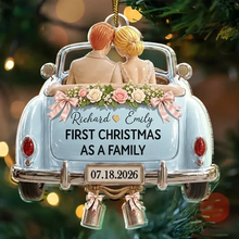 Load image into Gallery viewer, Personalized Acrylic Ornament Newlywed Couple First Christmas Gift